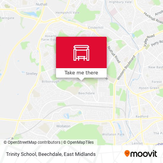 Trinity School, Beechdale map