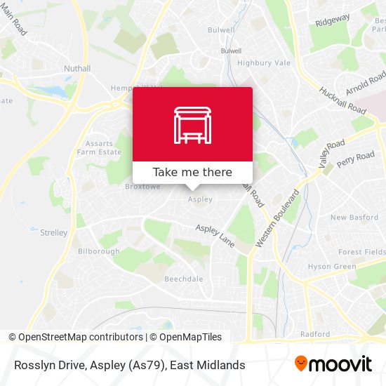 Rosslyn Drive, Aspley (As79) map