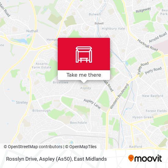 Rosslyn Drive, Aspley (As50) map