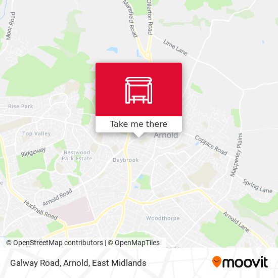 Galway Road, Arnold map