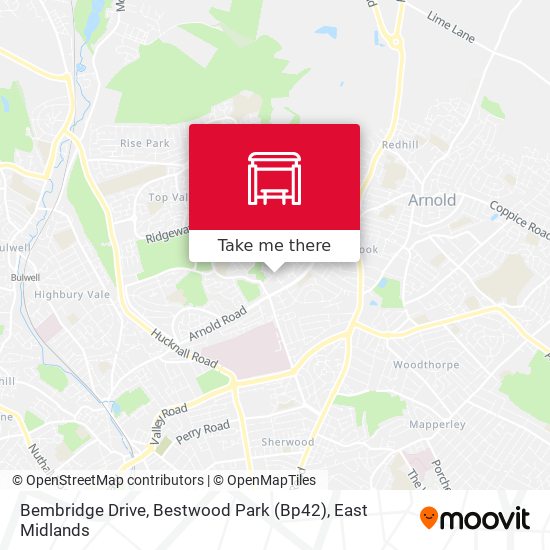 Bembridge Drive, Bestwood Park (Bp42) map