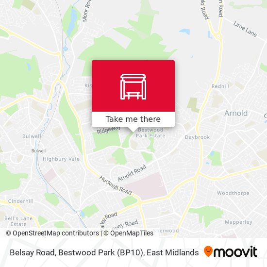 Belsay Road, Bestwood Park (BP10) map