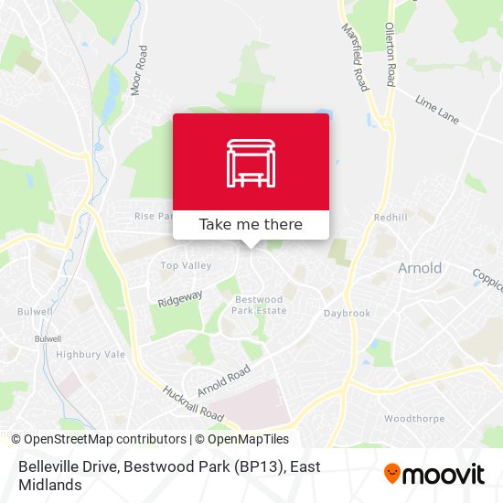 Belleville Drive, Bestwood Park (BP13) map
