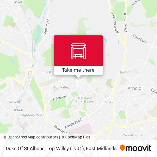 Duke Of St Albans, Top Valley (Tv01) map