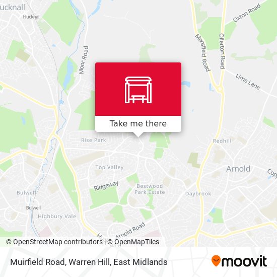 Muirfield Road, Warren Hill map