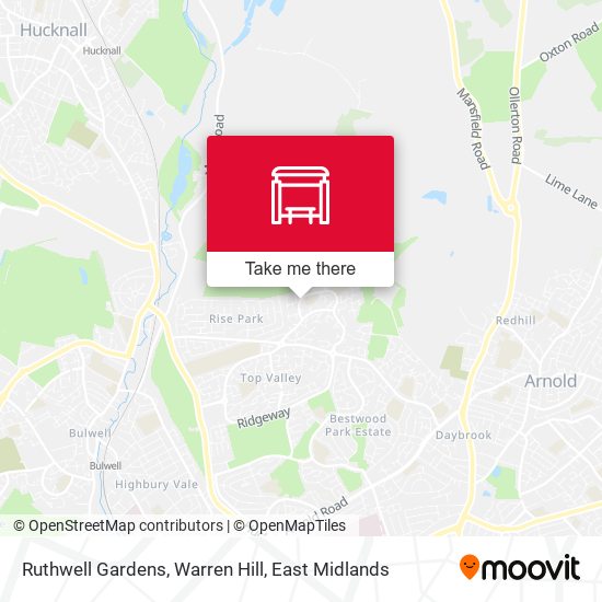 Ruthwell Gardens, Warren Hill map