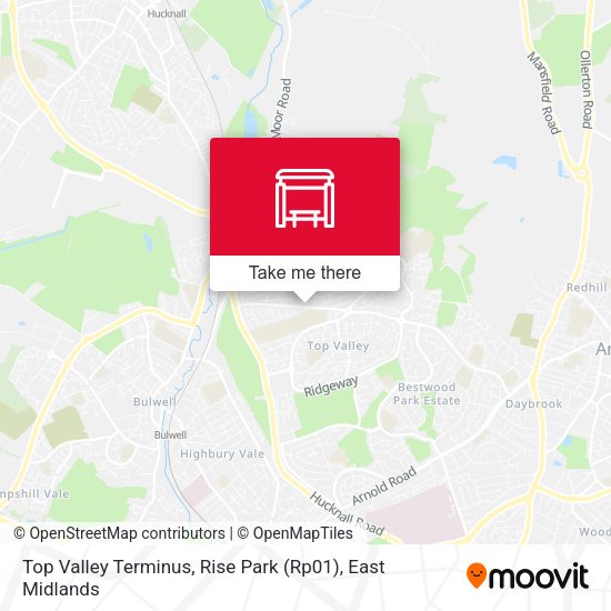 Top Valley Terminus, Rise Park (Rp01) map