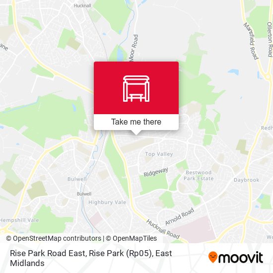 Rise Park Road East, Rise Park (Rp05) map