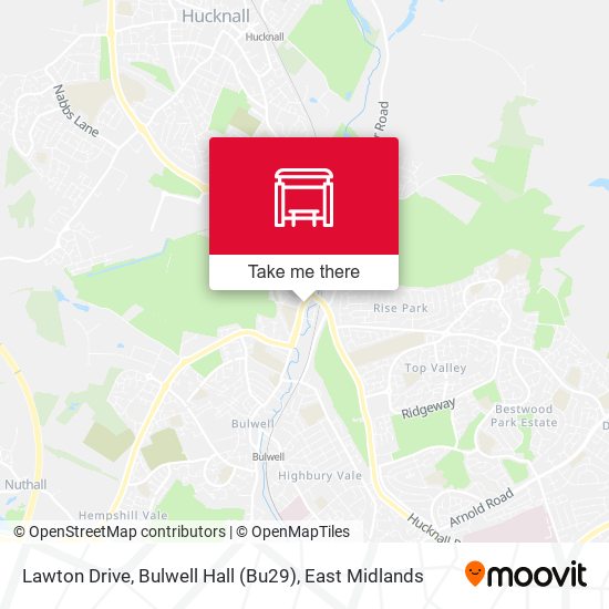 Lawton Drive, Bulwell Hall (Bu29) map