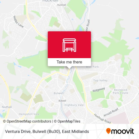 Ventura Drive, Bulwell (Bu30) map