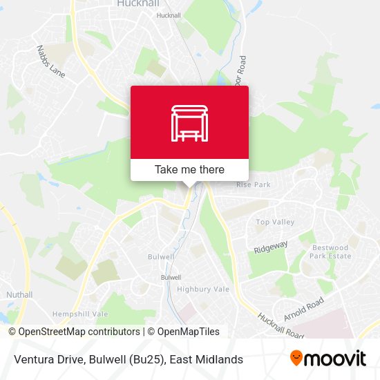 Ventura Drive, Bulwell (Bu25) map