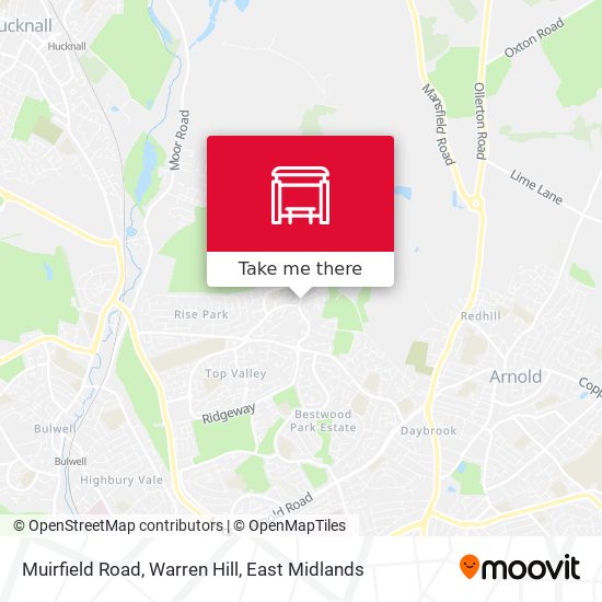 Muirfield Road, Warren Hill map