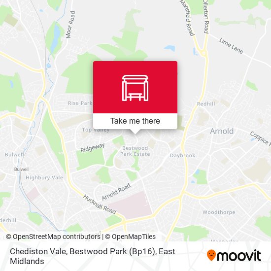 Chediston Vale, Bestwood Park (Bp16) map