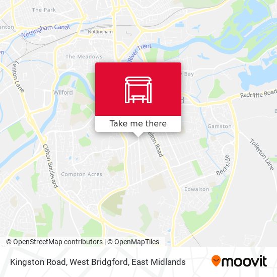 Kingston Road, West Bridgford map
