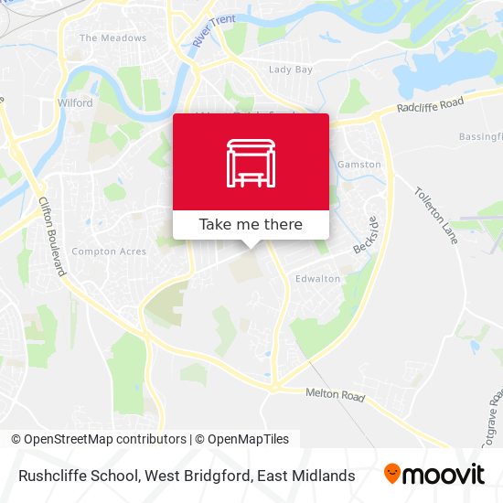 Rushcliffe School, West Bridgford map