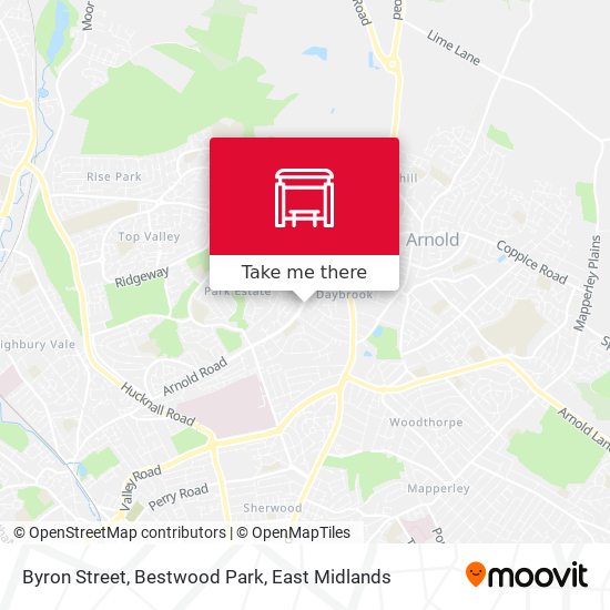 Byron Street, Bestwood Park map