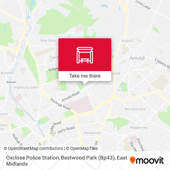 Oxclose Police Station, Bestwood Park (Bp43) map