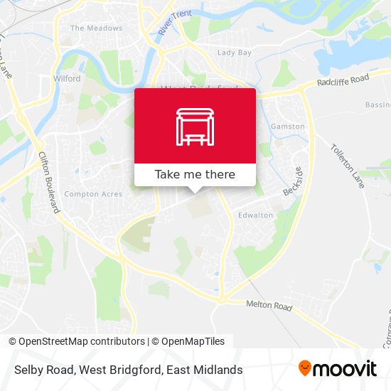 Selby Road, West Bridgford map