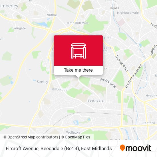 Fircroft Avenue, Beechdale (Be13) map
