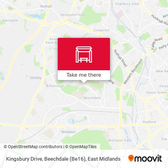 Kingsbury Drive, Beechdale (Be16) map