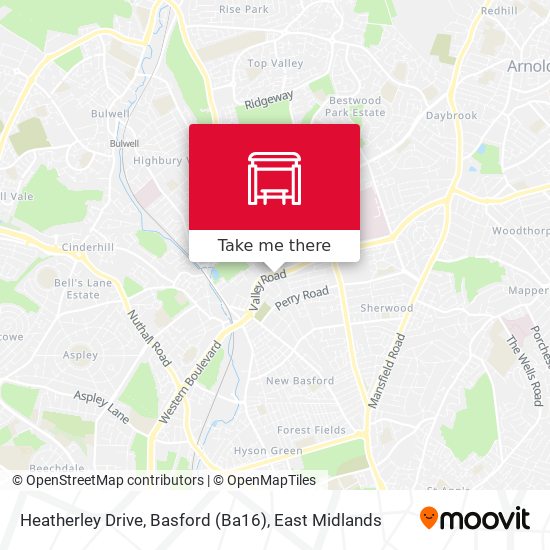 Heatherley Drive, Basford (Ba16) map