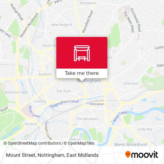 Mount Street, Nottingham map