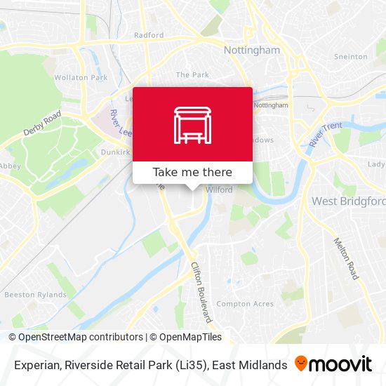 Experian, Riverside Retail Park (Li35) map