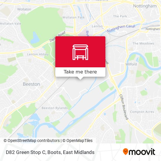 D82 Green Stop C, Boots map