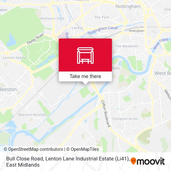 Bull Close Road, Lenton Lane Industrial Estate (Li41) map