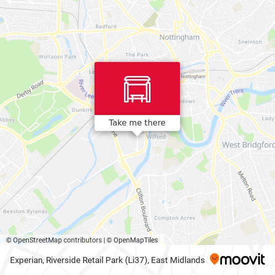 Experian, Riverside Retail Park (Li37) map