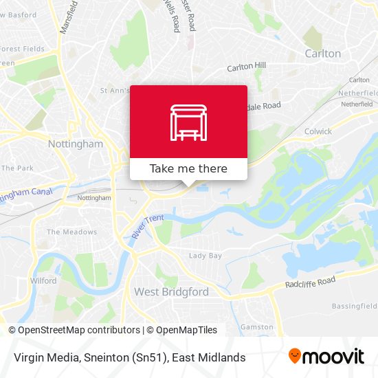 Virgin Media, Sneinton (Sn51) map