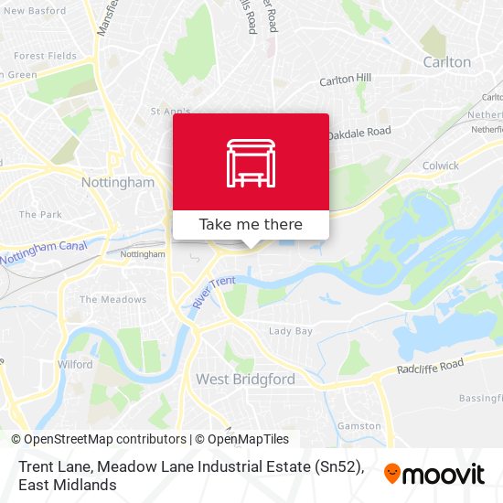 Trent Lane, Meadow Lane Industrial Estate (Sn52) map