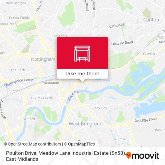 Poulton Drive, Meadow Lane Industrial Estate (Sn53) map