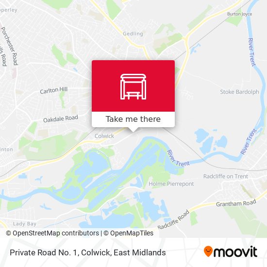 Private Road No. 1, Colwick map