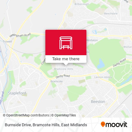 Burnside Drive, Bramcote Hills map