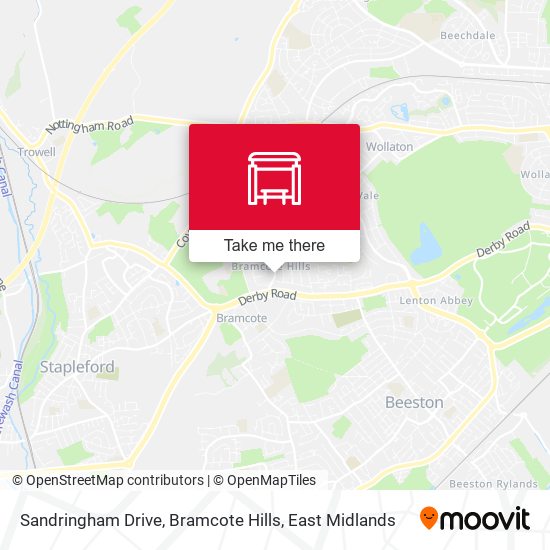 Sandringham Drive, Bramcote Hills map