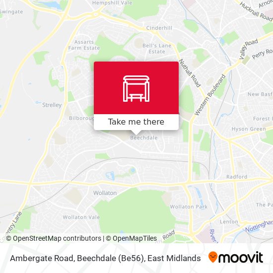 Ambergate Road, Beechdale (Be56) map