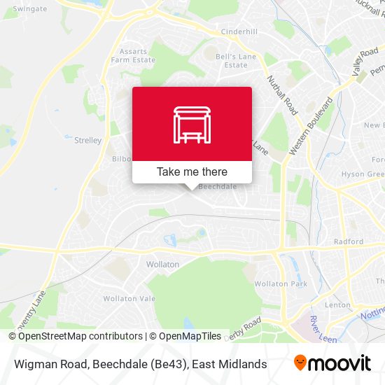 Wigman Road, Beechdale (Be43) map