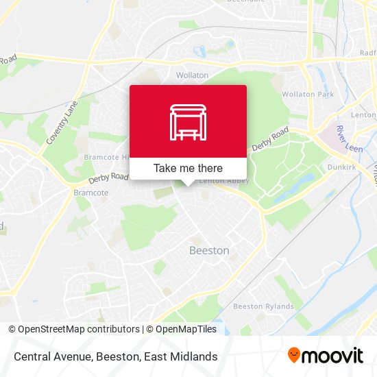Central Avenue, Beeston map