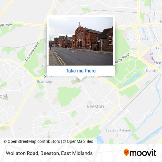 Wollaton Road, Beeston map