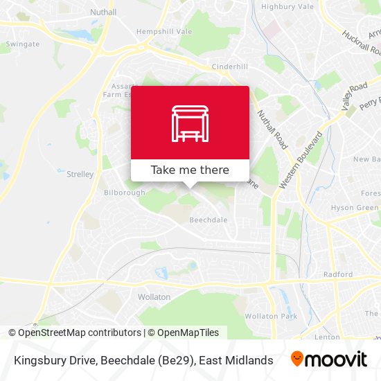 Kingsbury Drive, Beechdale (Be29) map
