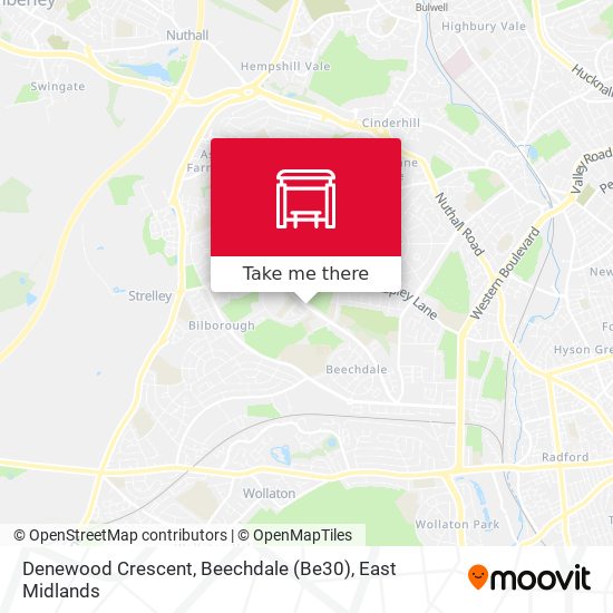 Denewood Crescent, Beechdale (Be30) map