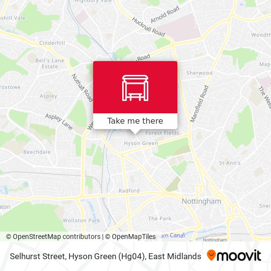 Selhurst Street, Hyson Green (Hg04) map