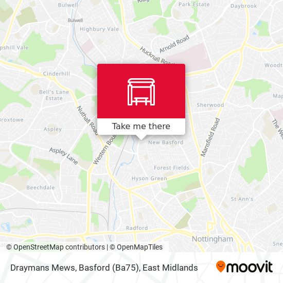 Draymans Mews, Basford (Ba75) map