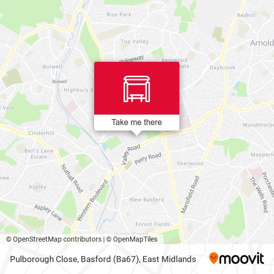Pulborough Close, Basford (Ba67) map