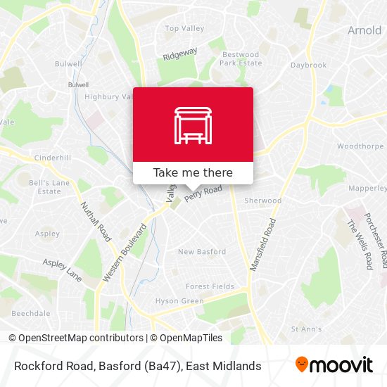 Rockford Road, Basford (Ba47) map