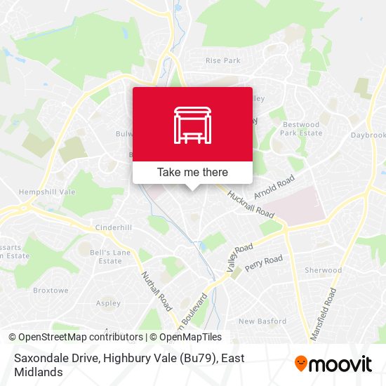 Saxondale Drive, Highbury Vale (Bu79) map