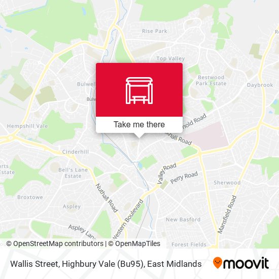 Wallis Street, Highbury Vale (Bu95) map
