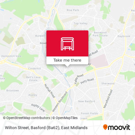 Wilton Street, Basford (Ba62) map