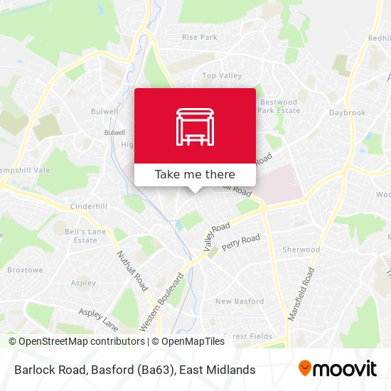 Barlock Road, Basford (Ba63) map